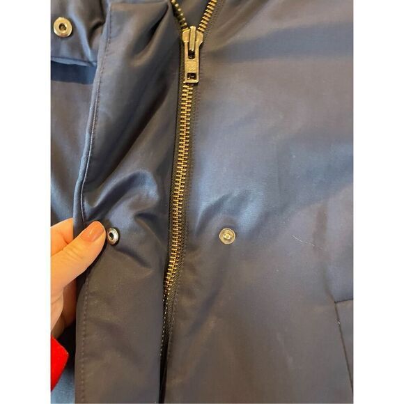 Theory down fill navy blue puffer jacket with removable vest medium - Picture 5 of 11